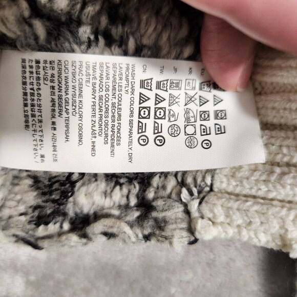 Calvin Klein Jeans Wool Blend Women's Sweater black and white Size M - Picture 9 of 9